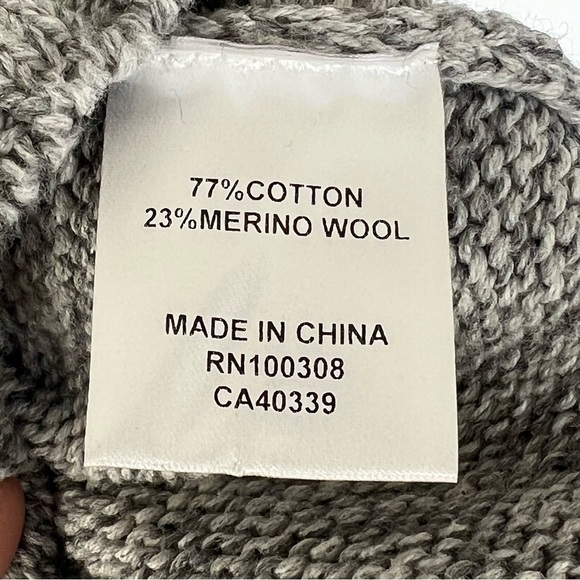 Peter Millar Women’s Merino Wool Cottonn Blend Sweater Size XS Gray - Picture 7 of 13
